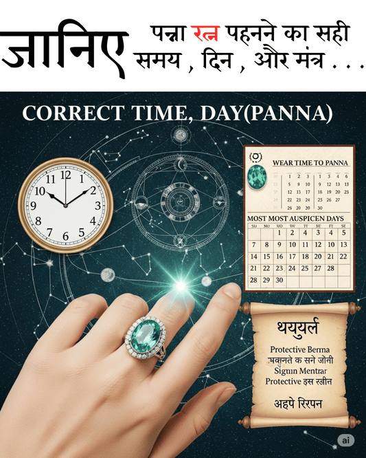 Emerald रत्न पहनने का सही समय, दिन, और मंत्र