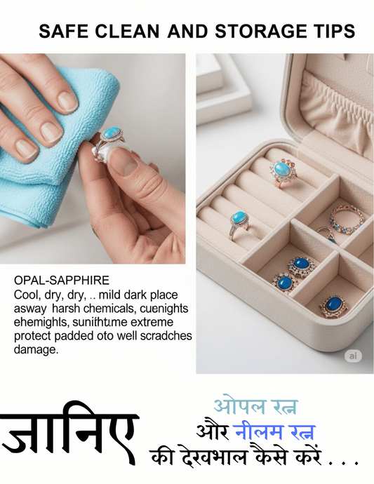 How to Clean and Store Opal-Sapphire Jewelry Safely