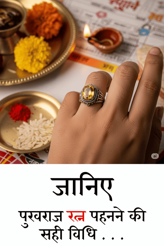पुखराज रत्न पहनने की सही विधि – कब , कैसे और किस अंगुली में पहनें ?