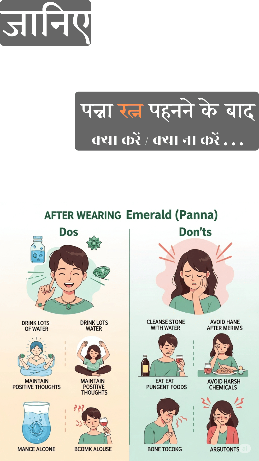 Emerald पहनने के बाद के Do’s & Don’ts