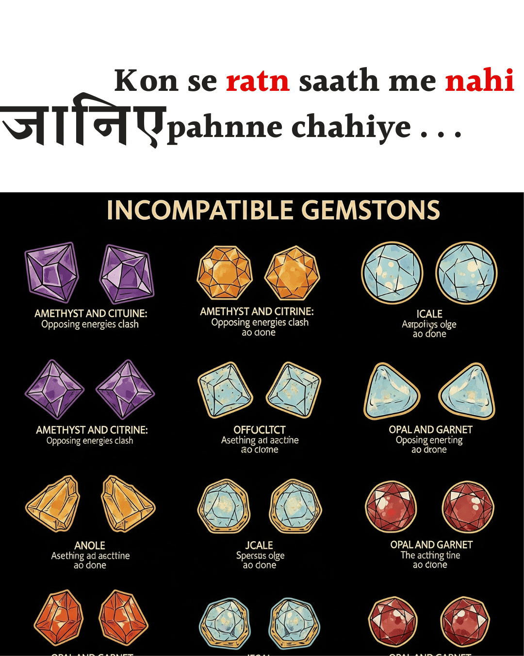 Kon se ratn saath me nahi pahnne chahiye...