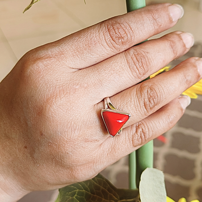 Coral silver ring (Munga)