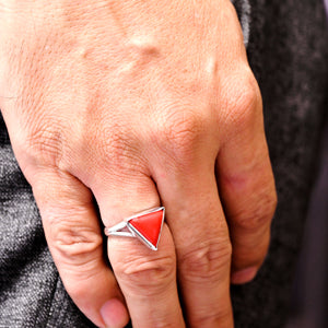 Coral silver ring (Munga)
