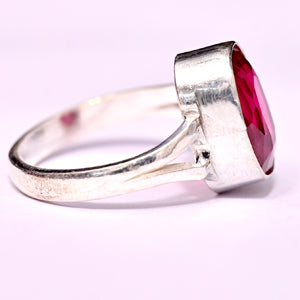 Ruby silver ring (manik)