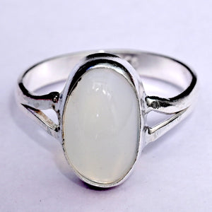 Opal silver ring