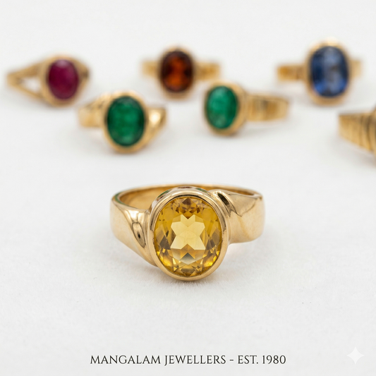 pukhraj panchdhatu ring